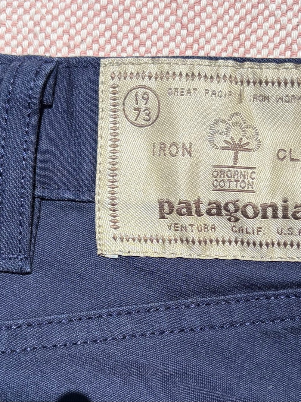 Patagonia Navy Men’s Twill Traveler 5 Pocket Chino Pant- 35 x 32 - Picture 6 of 7
